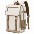Sac à dos 45 x 30 x 18 cm en polyester beige pour voyage avec rangements multiples